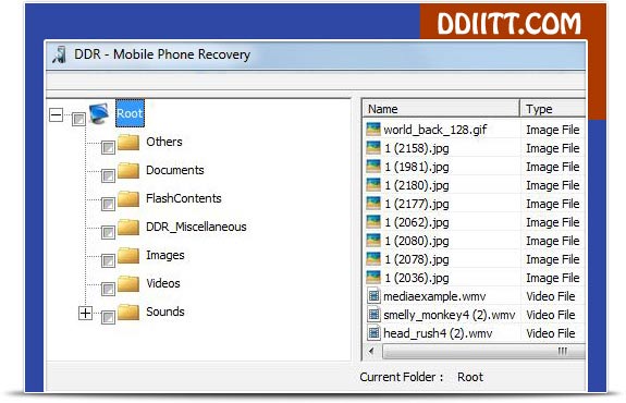 Mobile Phone files recovery software recover files cell phones restore